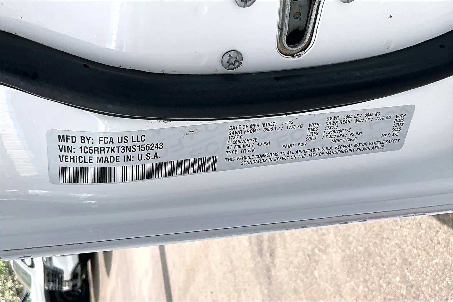 Used 2022 Bright White Clearcoat Ram Tradesman image 33