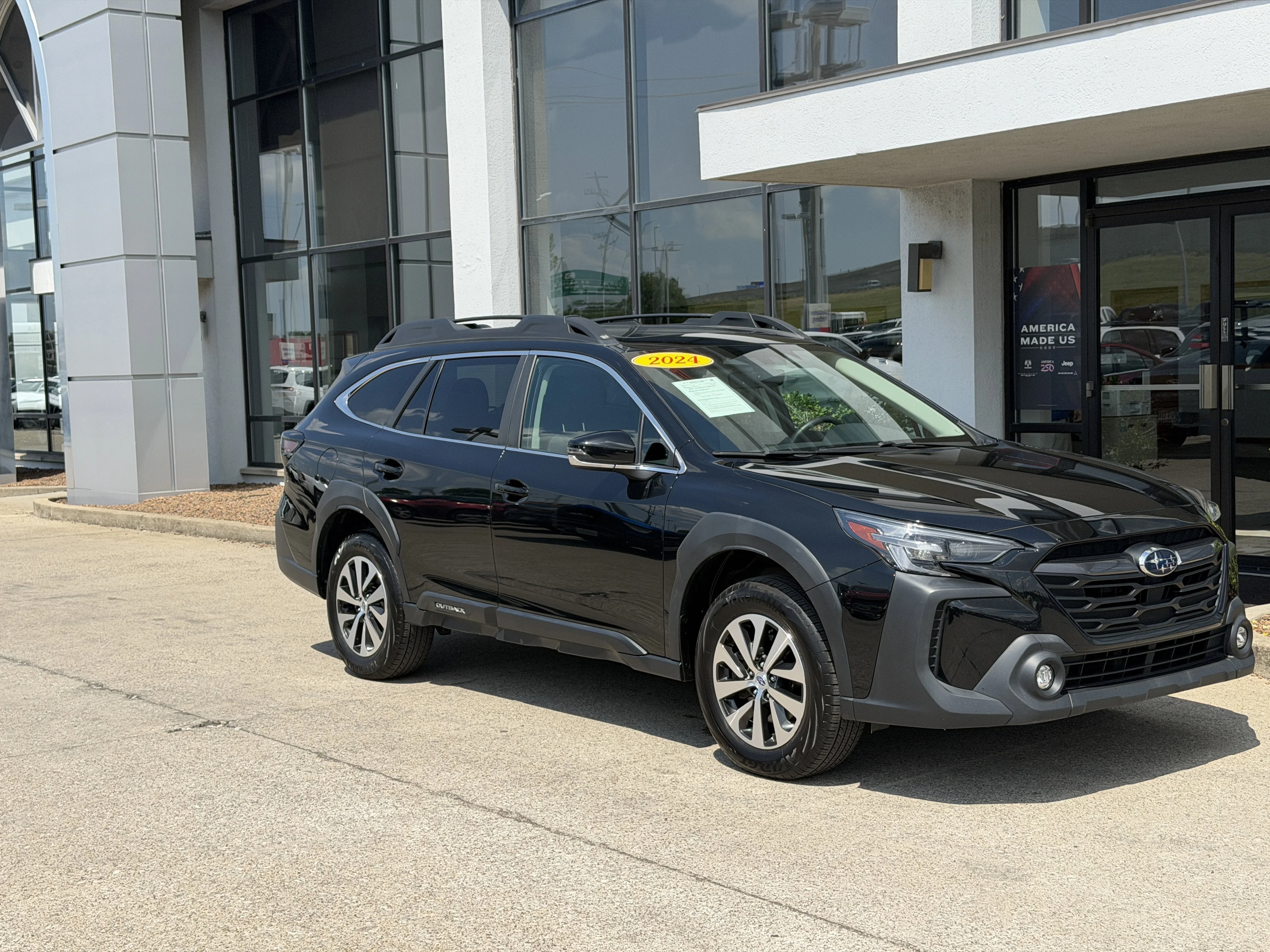 Used 2024 Crystal Black Silica Subaru Premium image 2