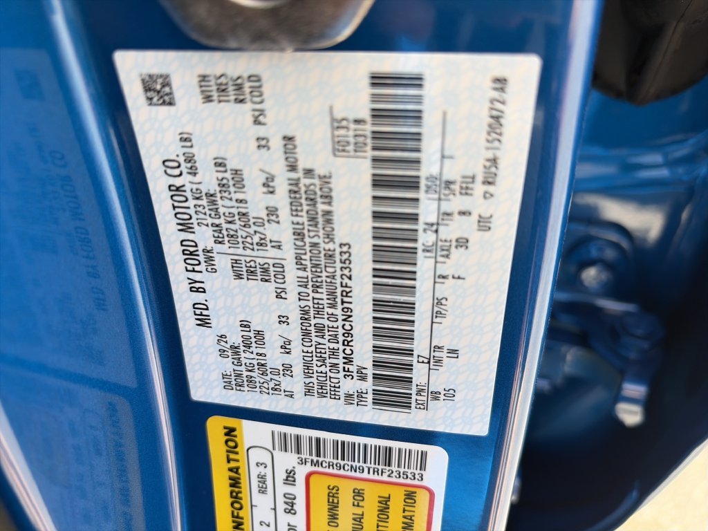New 2026 Velocity Blue Metallic Ford Outer Banks® image 36