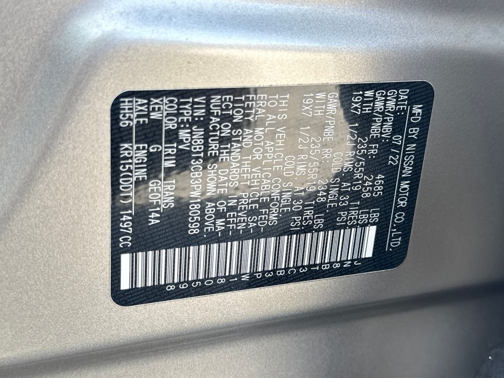 Used 2023 Champagne Silver Metallic Nissan SL image 31