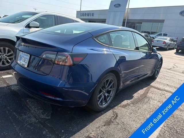 Used 2021 Deep Blue Metallic Tesla Standard Range Plus image 5