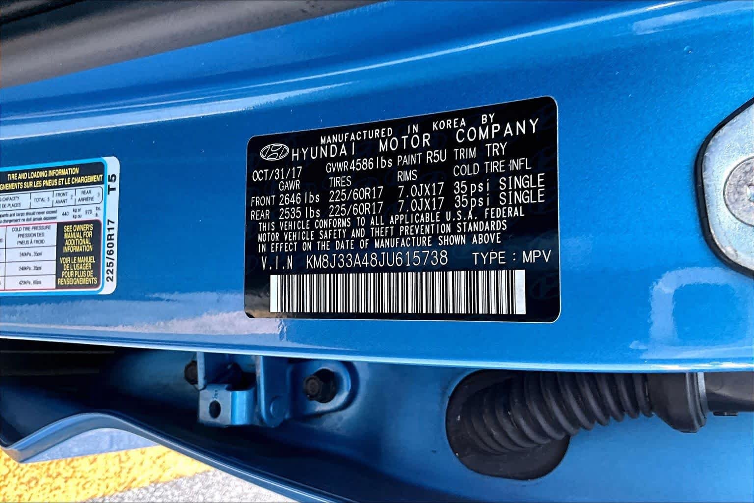 Used 2018 Caribbean Blue Hyundai SEL image 30