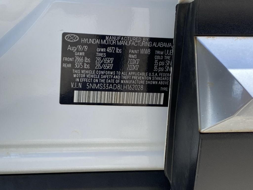 Used 2020 Quartz White Hyundai SEL image 32
