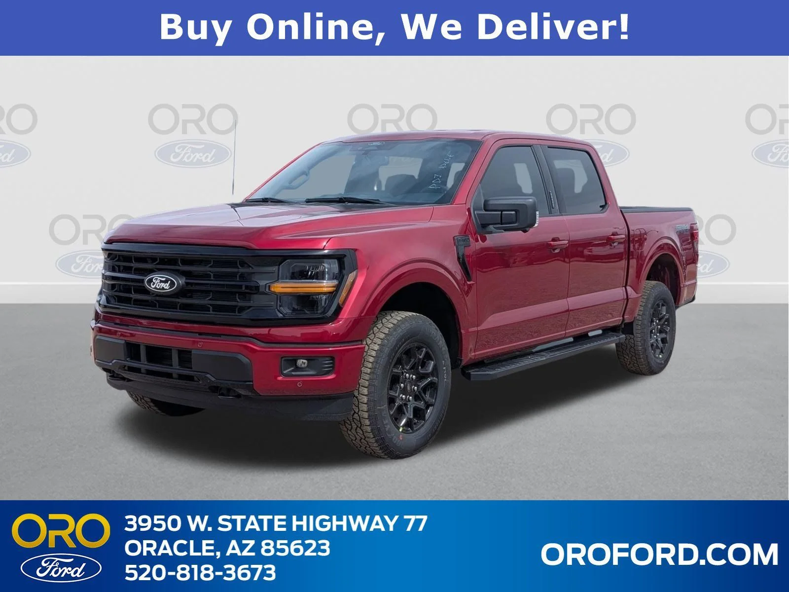 New 2026 Ruby Red Metallic Tinted Clearcoat Ford XLT image 1
