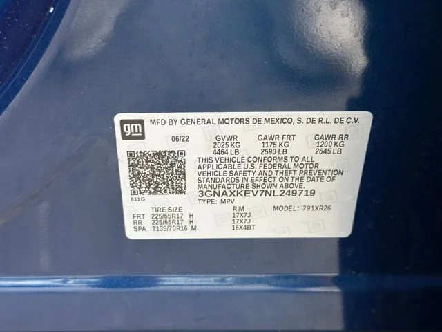 Used 2022 Blue Chevrolet LT image 30