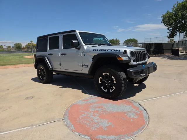 Used 2024 Silver Jeep Rubicon 4xe image 1