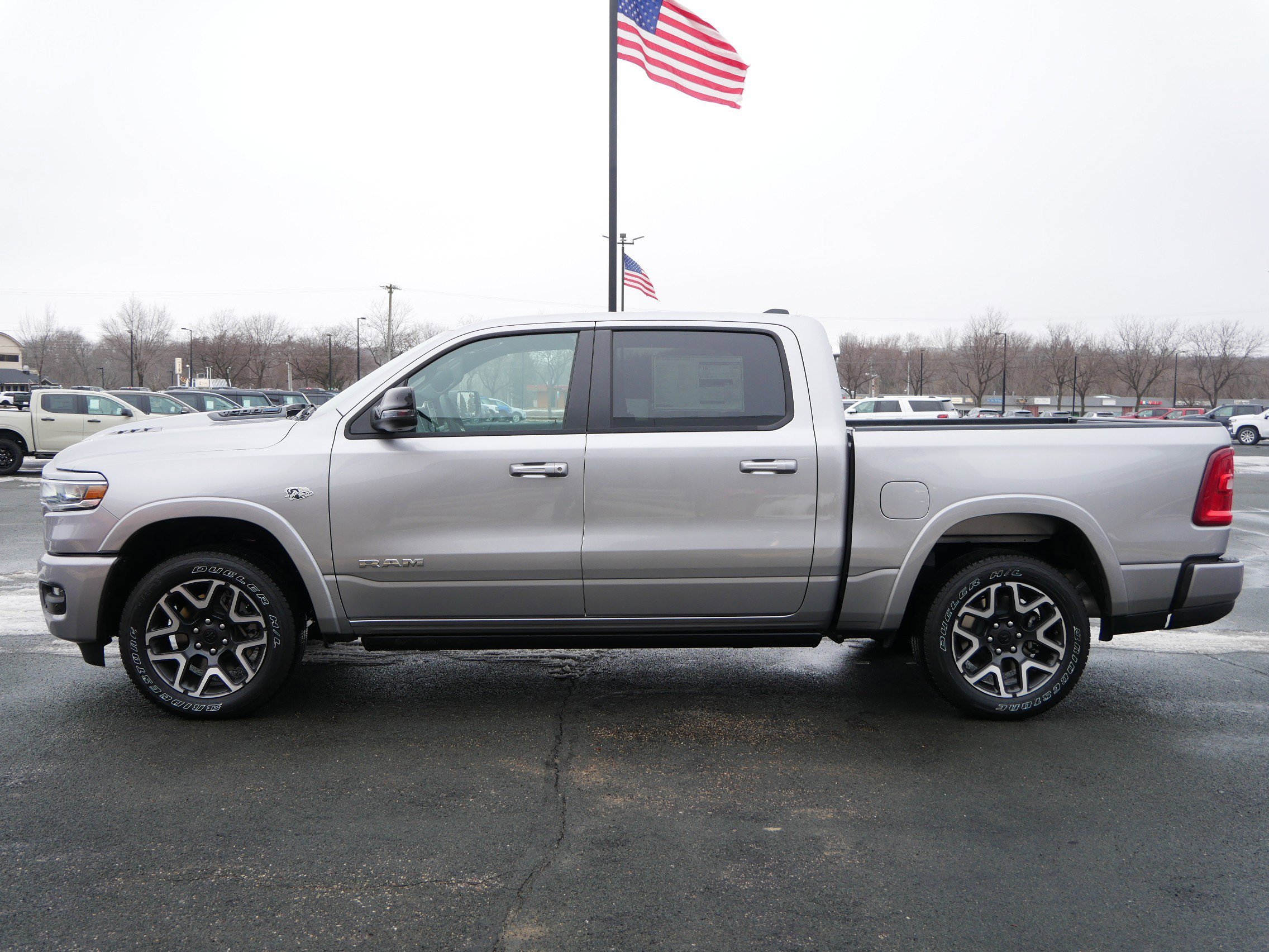 New 2026 Billet Silver Metallic Clear-Coat Exterior Paint RAM Laramie image 5
