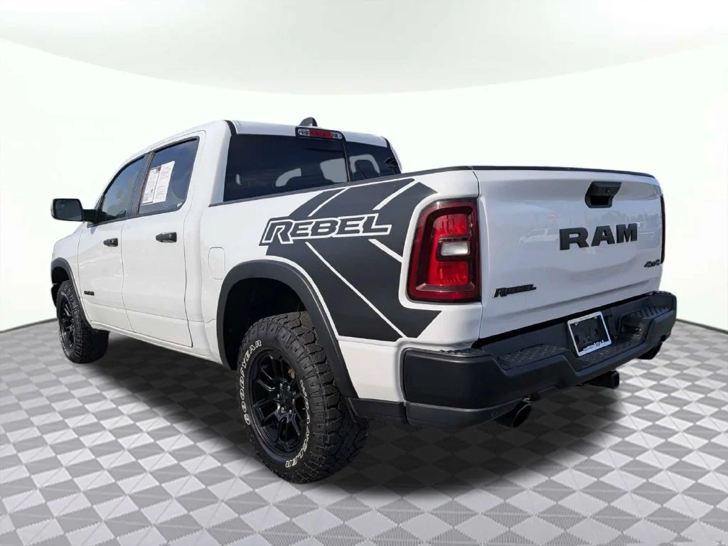 Used 2025 Bright White Clearcoat Ram Rebel image 5