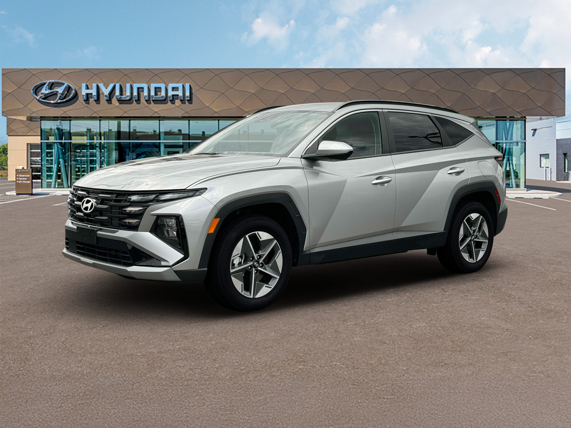 New 2026 Shimmering Silver Hyundai SEL AWD image 2