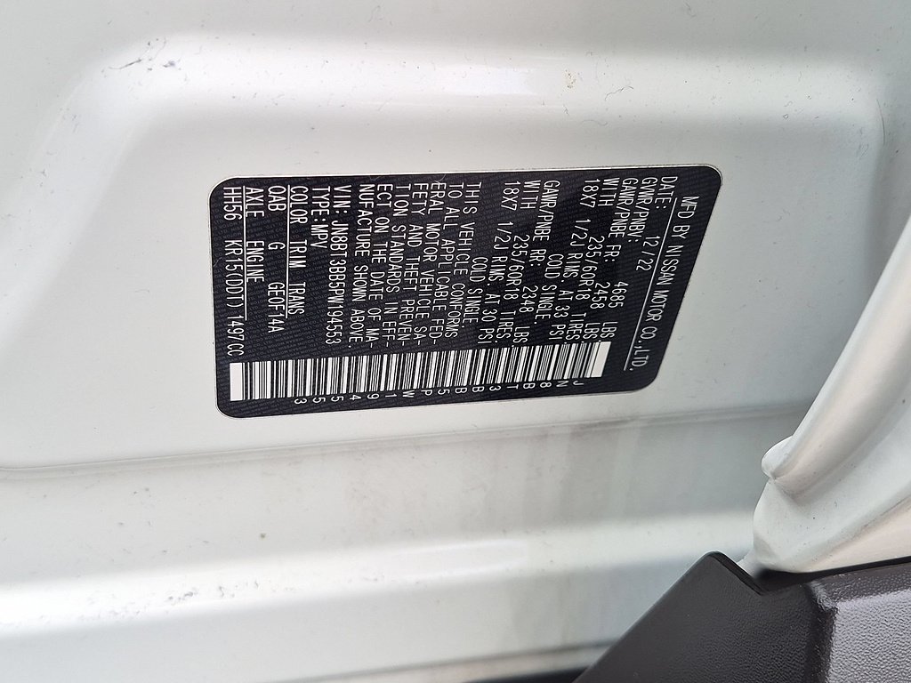 Used 2023 Pearl White TriCoat Nissan SV image 30