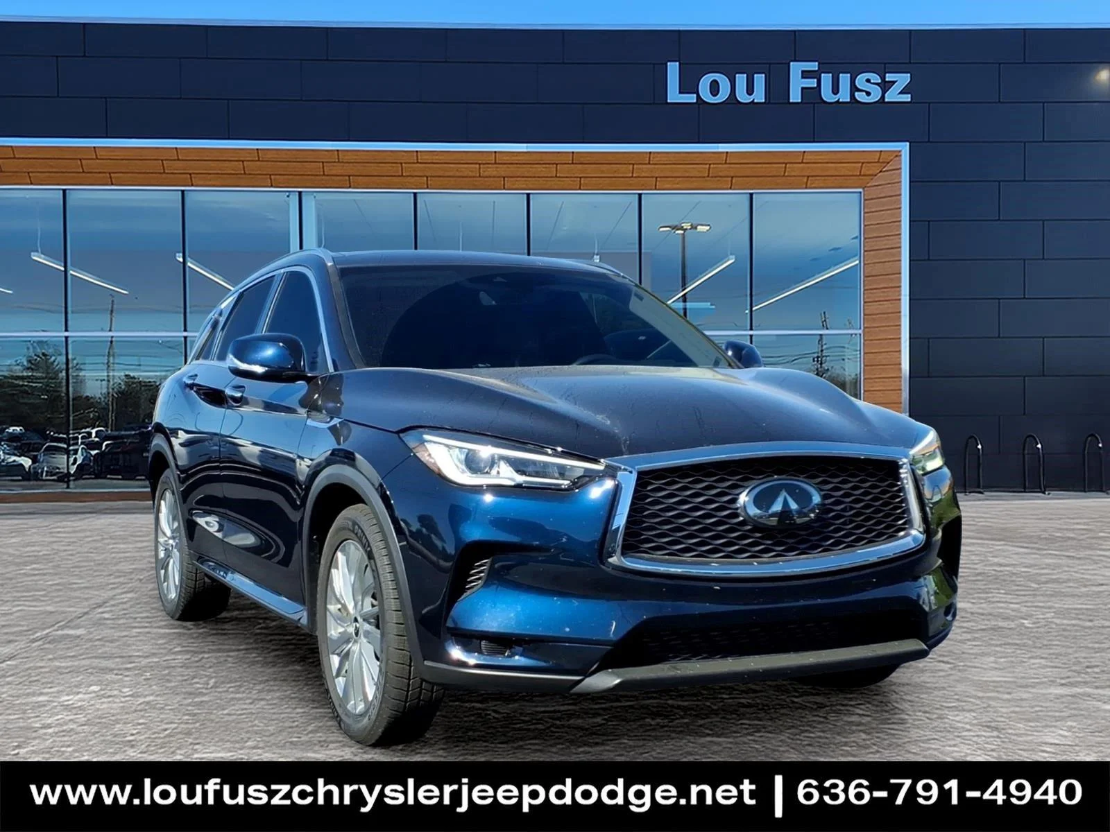 Used 2024 Hermosa Blue INFINITI LUXE image 1