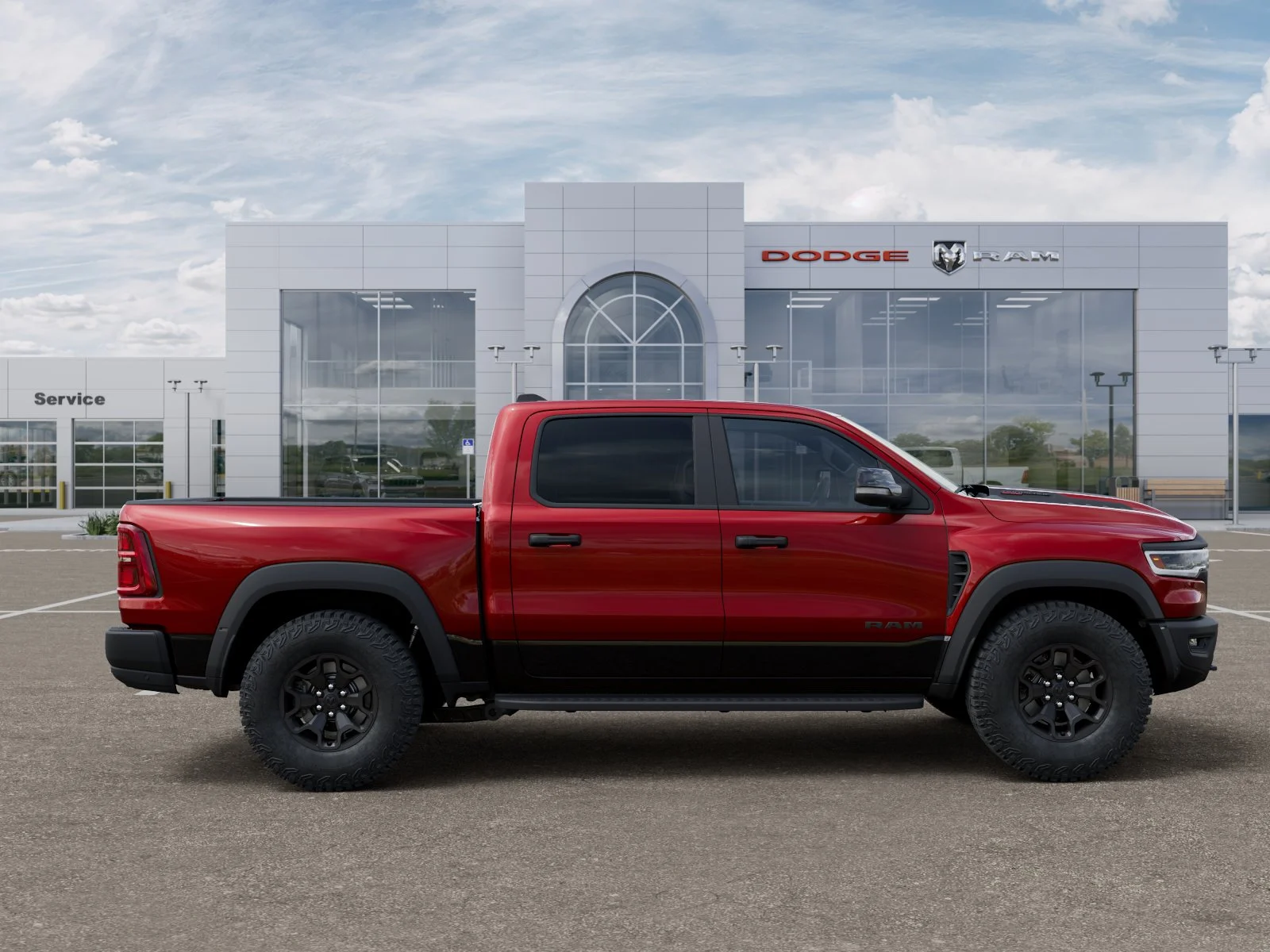 New 2026 Molten Red Pearl-Coat Exterior Paint RAM RHO image 48