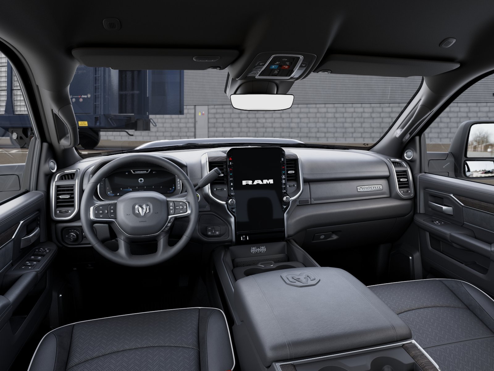 New 2027 Diamond Black Crystal Pearl-Coat Exterior Paint RAM Laramie image 8