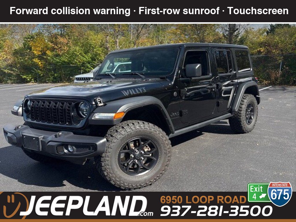 Used 2025 Black Clearcoat Jeep Willys image 1
