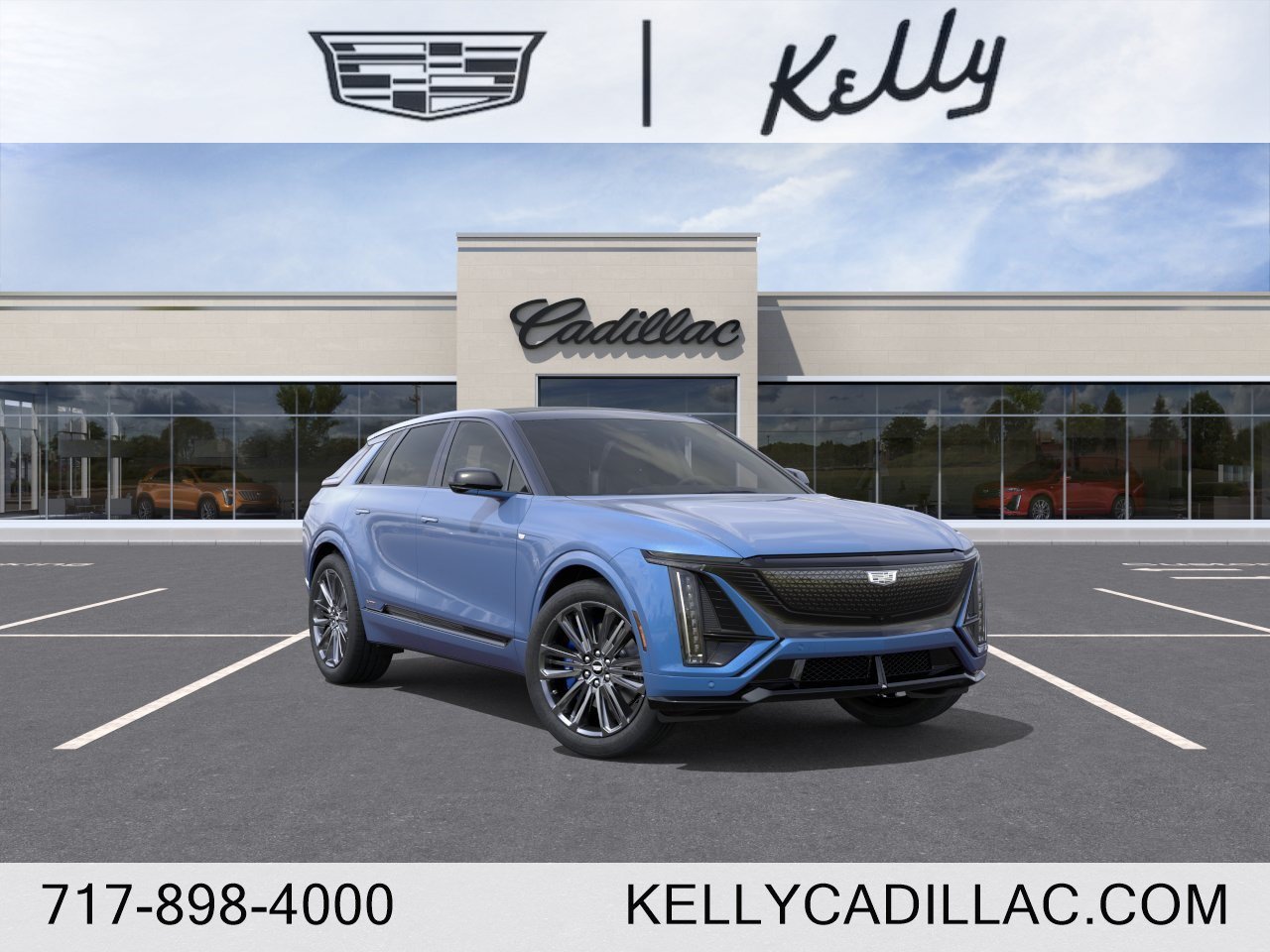 Blue 2027 Cadillac LYRIQ-V SUV / Crossover All-Wheel Drive Automatic