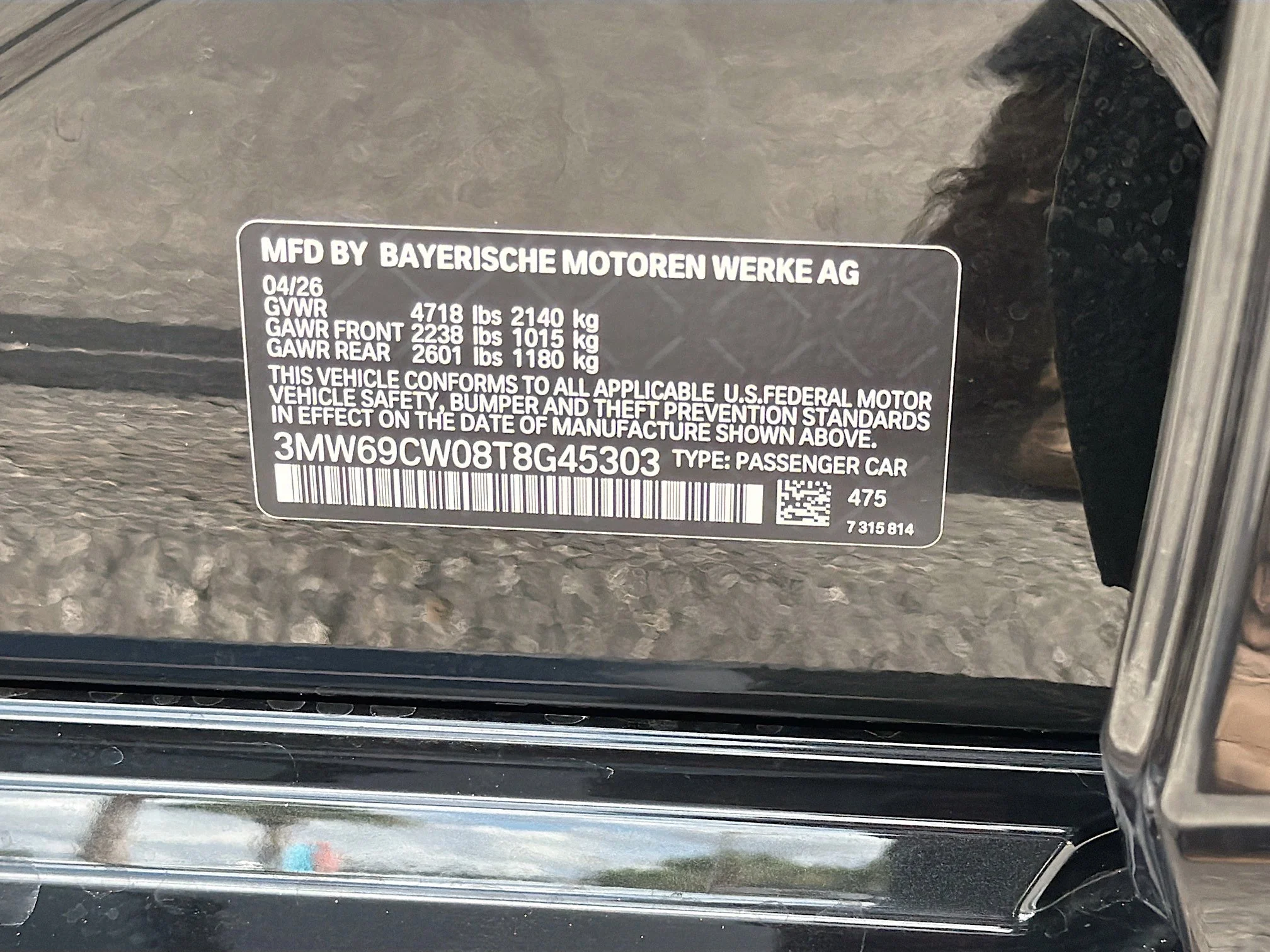 New 2026 Black Sapphire Metallic BMW 330i NA image 41