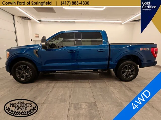 Certified Used 2023 Atlas Blue Metallic Ford XLT image 2
