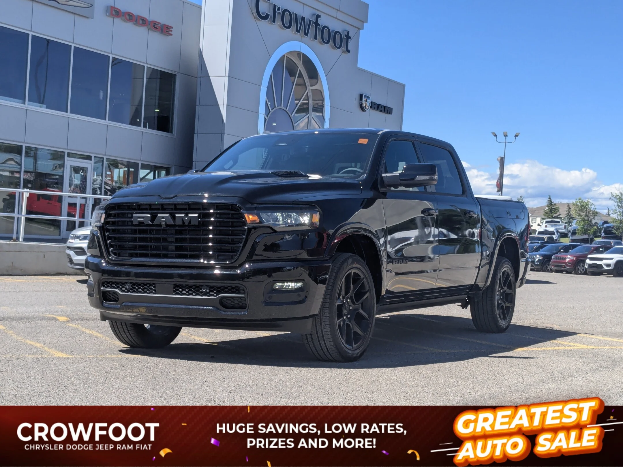Used 2026 Black RAM Laramie - - 4x4 - Night Edition - Laramie Level II - Dual Pane Sunroof - Power Boards & More! image 1