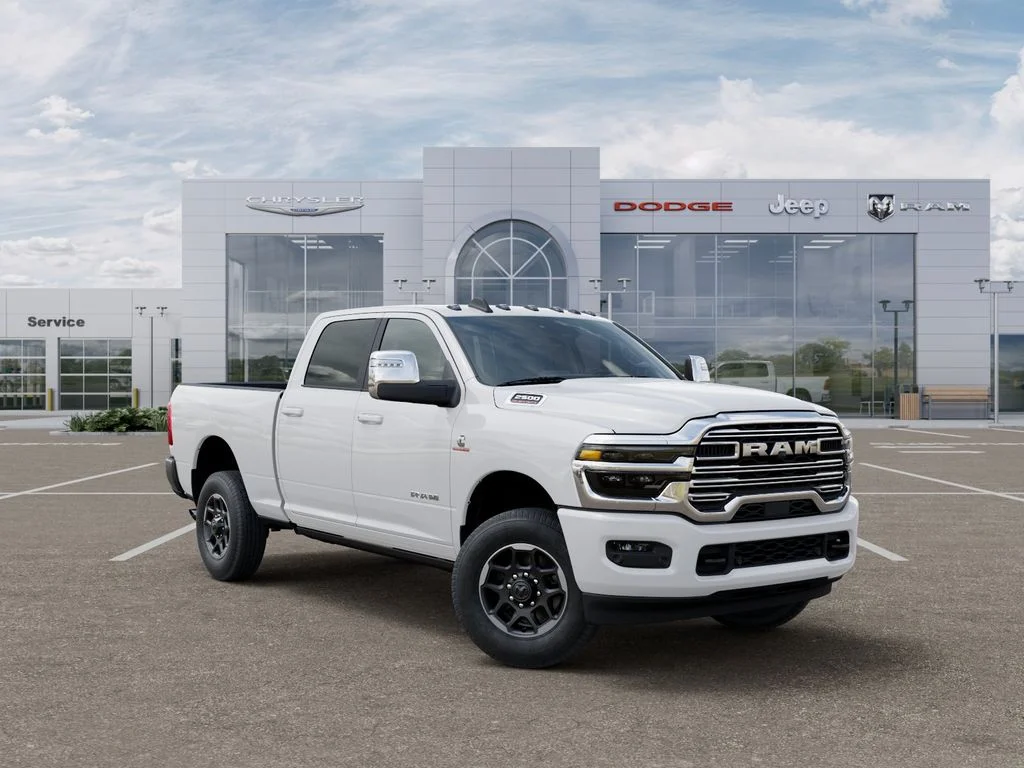New 2026 Bright White Clear-Coat Exterior Paint RAM Laramie image 5