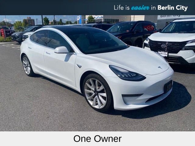 Used 2020 Pearl White Multi-Coat Tesla Long Range image 1