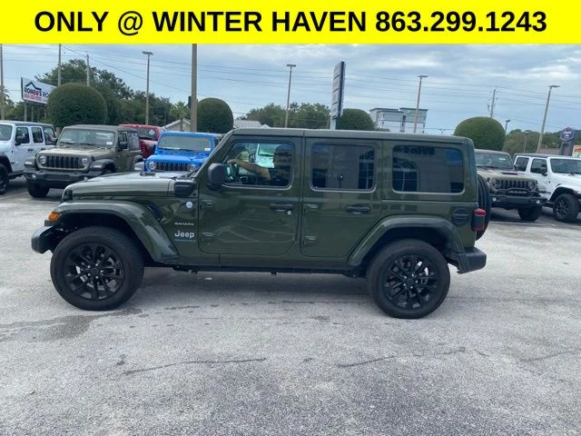 Used 2024 Green Jeep Sahara 4xe image 6