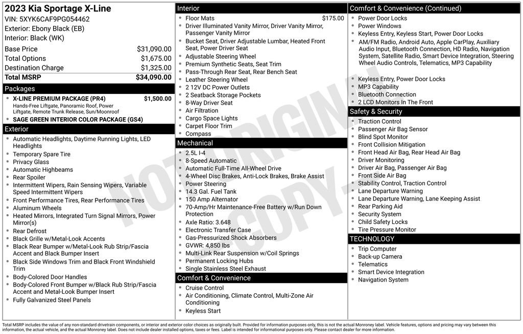 Used 2023 Black Kia X-Line image 23