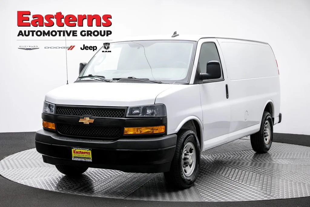 Used 2021 White Chevrolet Work Van image 1
