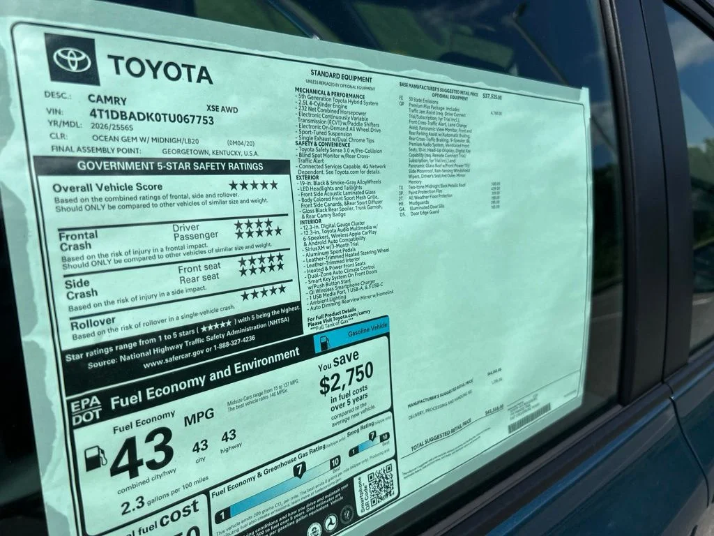 New 2026 Ocean Gem Toyota XSE image 30