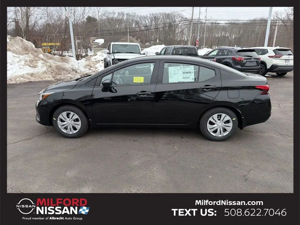 Used 2025 Nissan Versa Sedan S with VIN 3N1CN8DV4SL909175 for sale in Milford, MA
