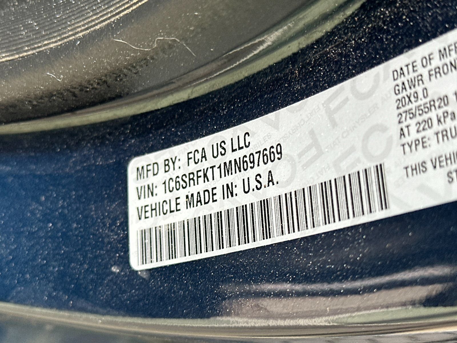 Used 2021 Patriot Blue Pearlcoat Ram Laramie Longhorn image 26