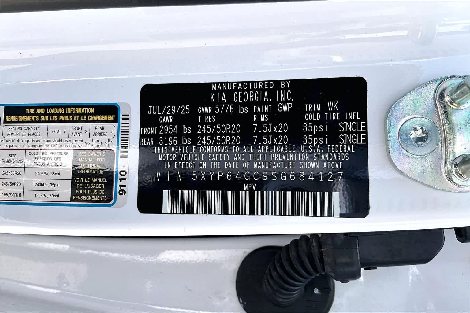 Used 2025 Glacial White Pearl Kia S image 34