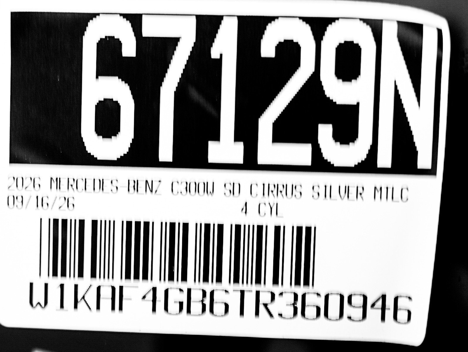 New 2026 Cirrus Silver Metallic Mercedes-Benz C 300 image 25