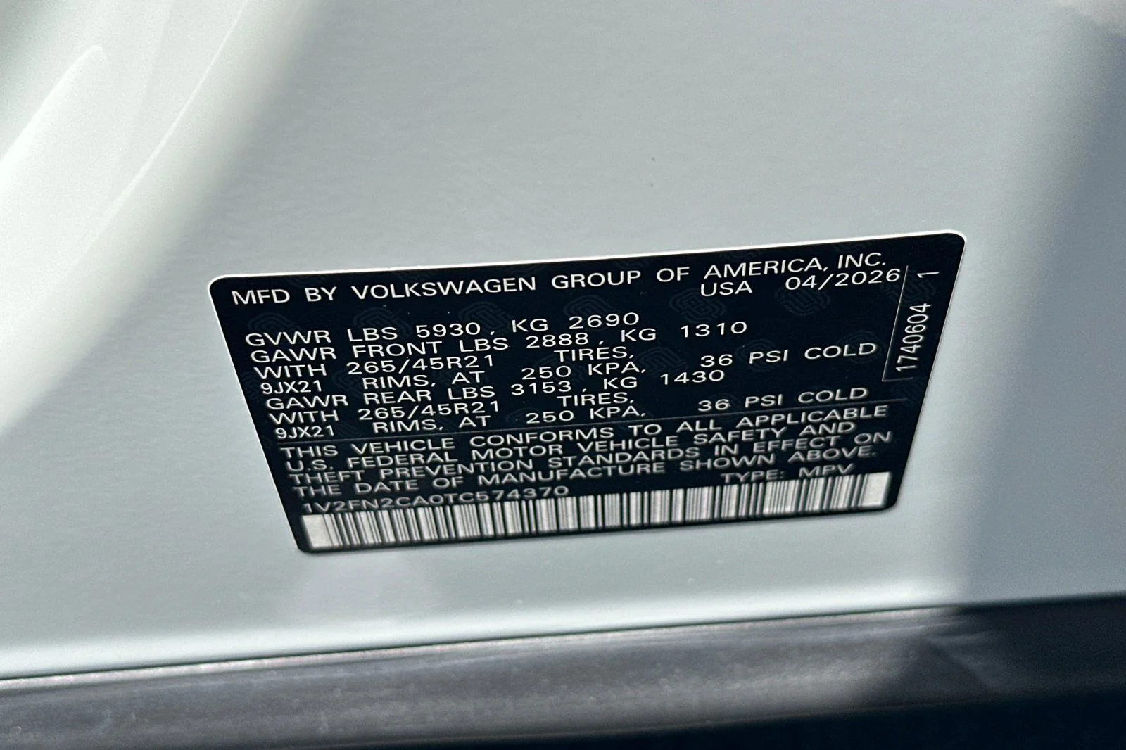 New 2026 White Volkswagen 2.0T SEL Premium R-Line image 24