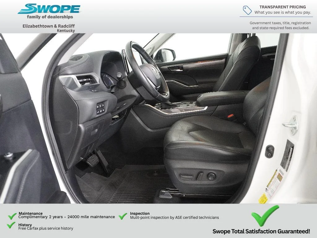 Used 2021 Blizzard Pearl Toyota Hybrid Platinum image 13