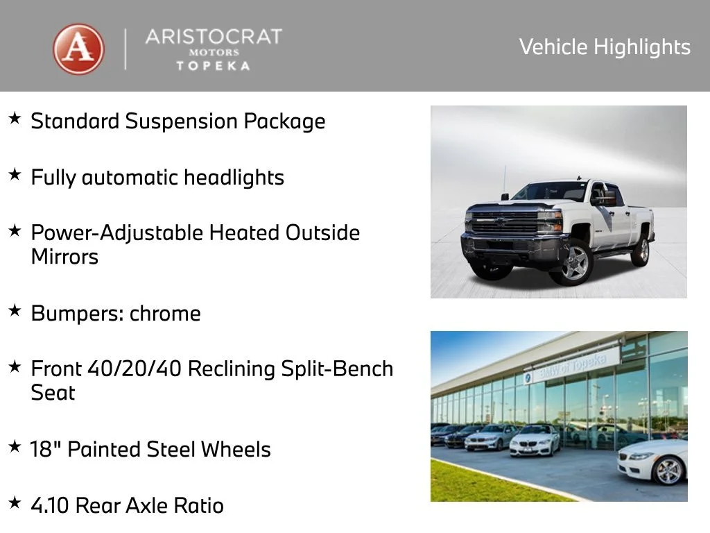 Used 2015 Chevrolet Silverado 2500HD Work Truck with VIN 1GC1KUEG9FF585596 for sale in Kansas City