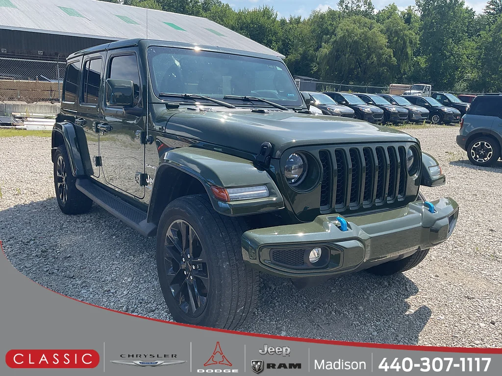 Used 2023 Sarge Green Clear Coat Jeep Sahara 4xe image 1