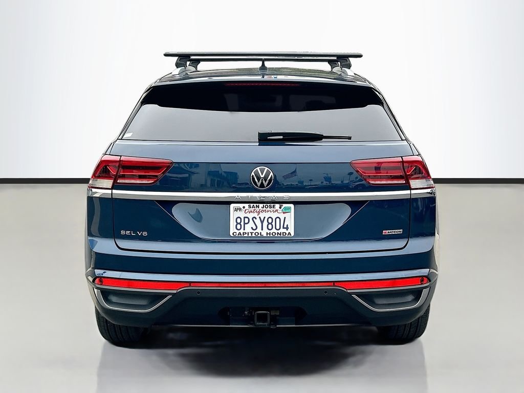 Used 2020 Blue Metallic Volkswagen 3.6L V6 SEL image 6