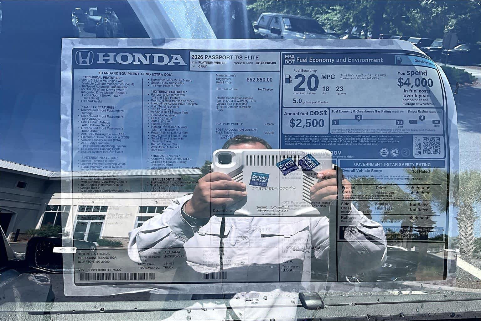 New 2026 Platinum White Pearl Honda TrailSport Elite image 18