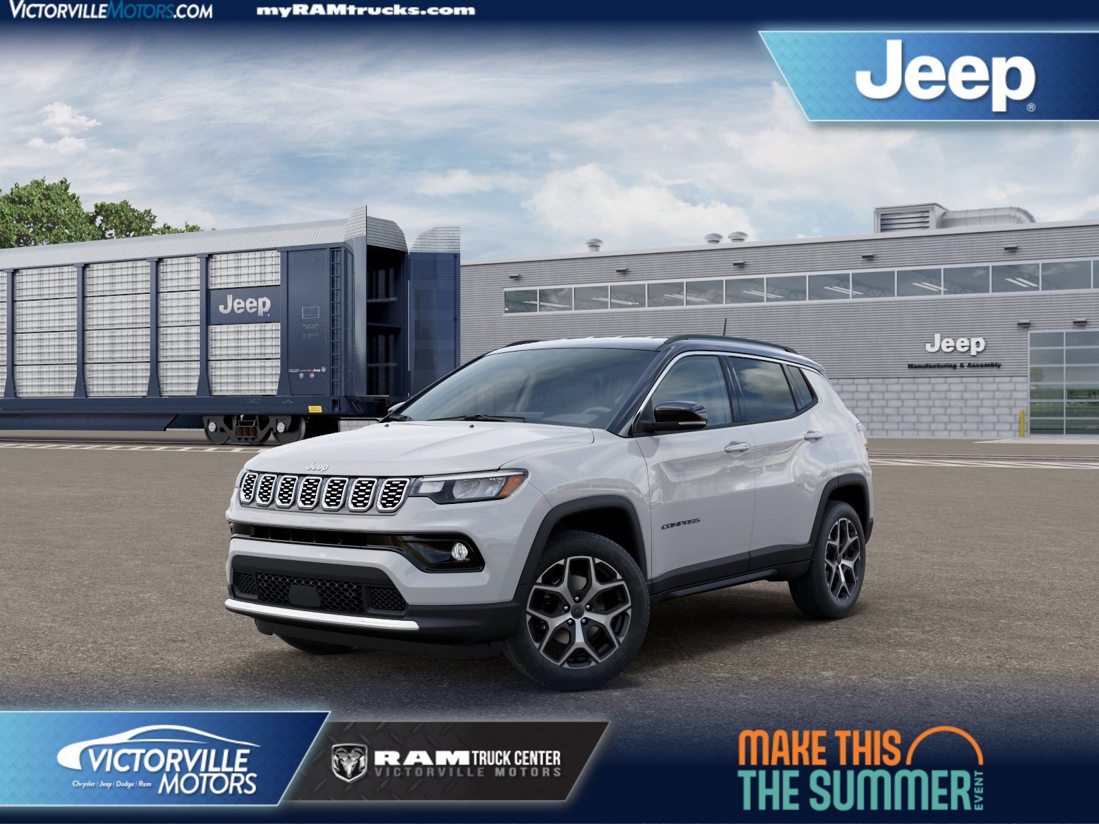 New 2026 Bright White Clear-Coat Exterior Paint Jeep Limited image 1