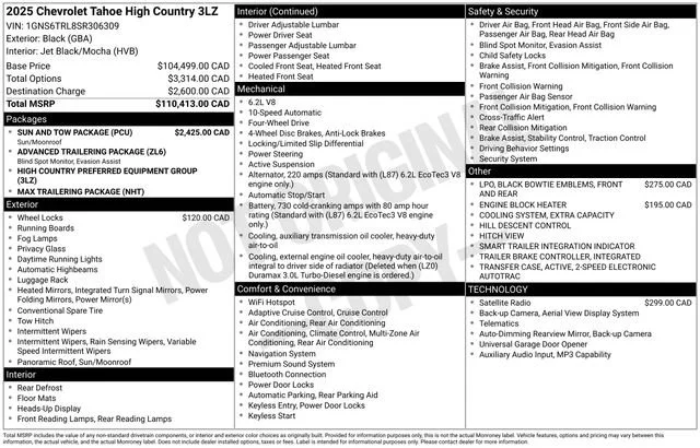 Certified Used 2025 Black Chevrolet High Country image 34