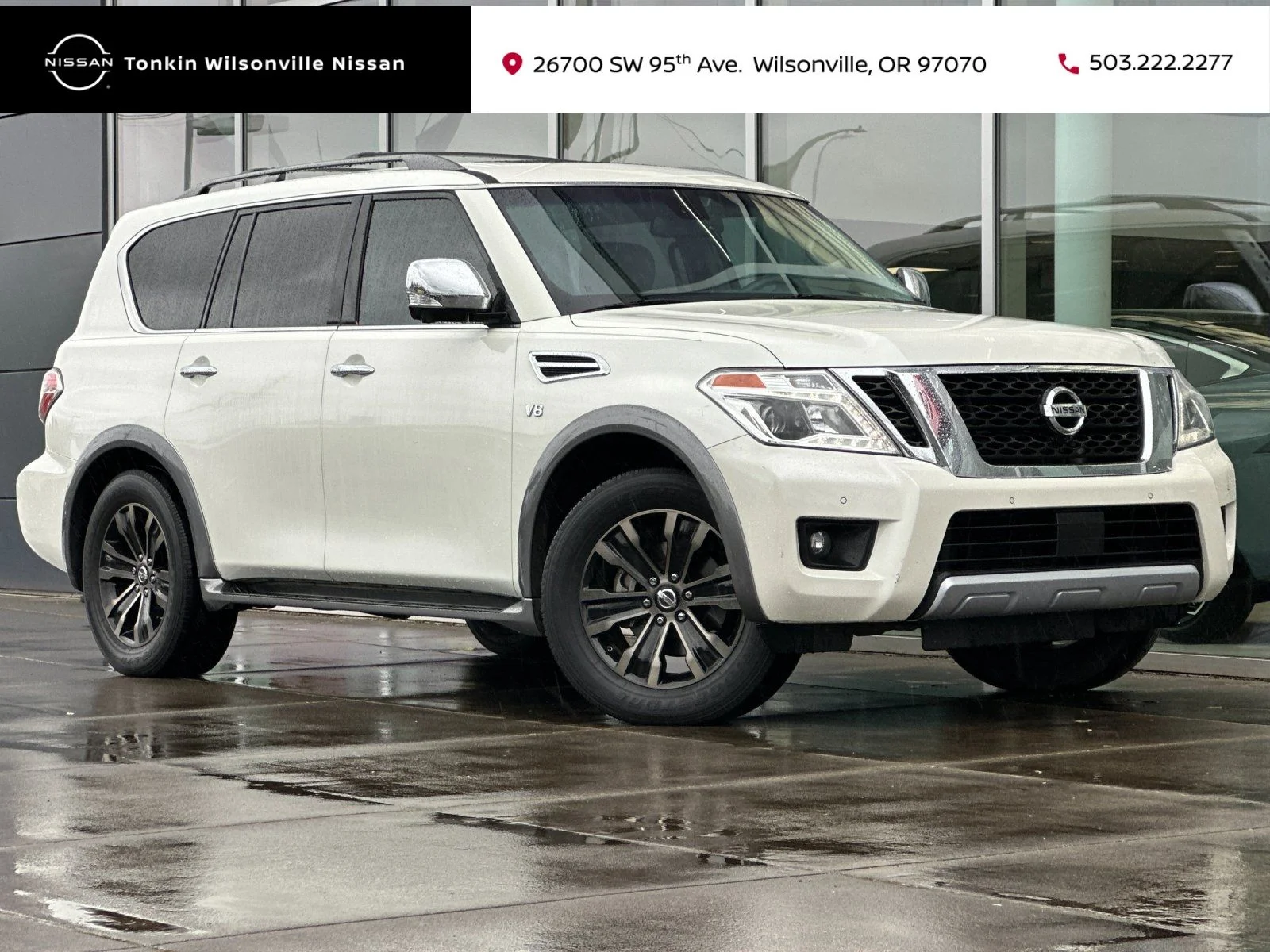 Used 2017 Pearl White Nissan Platinum image 1