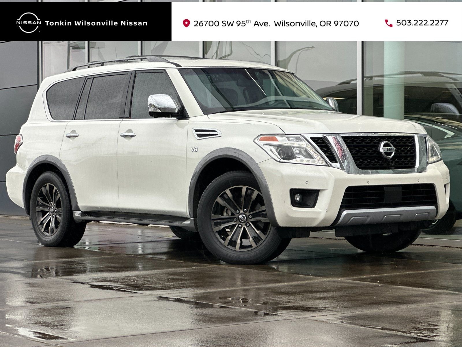 Used 2017 Pearl White Nissan Platinum image 1