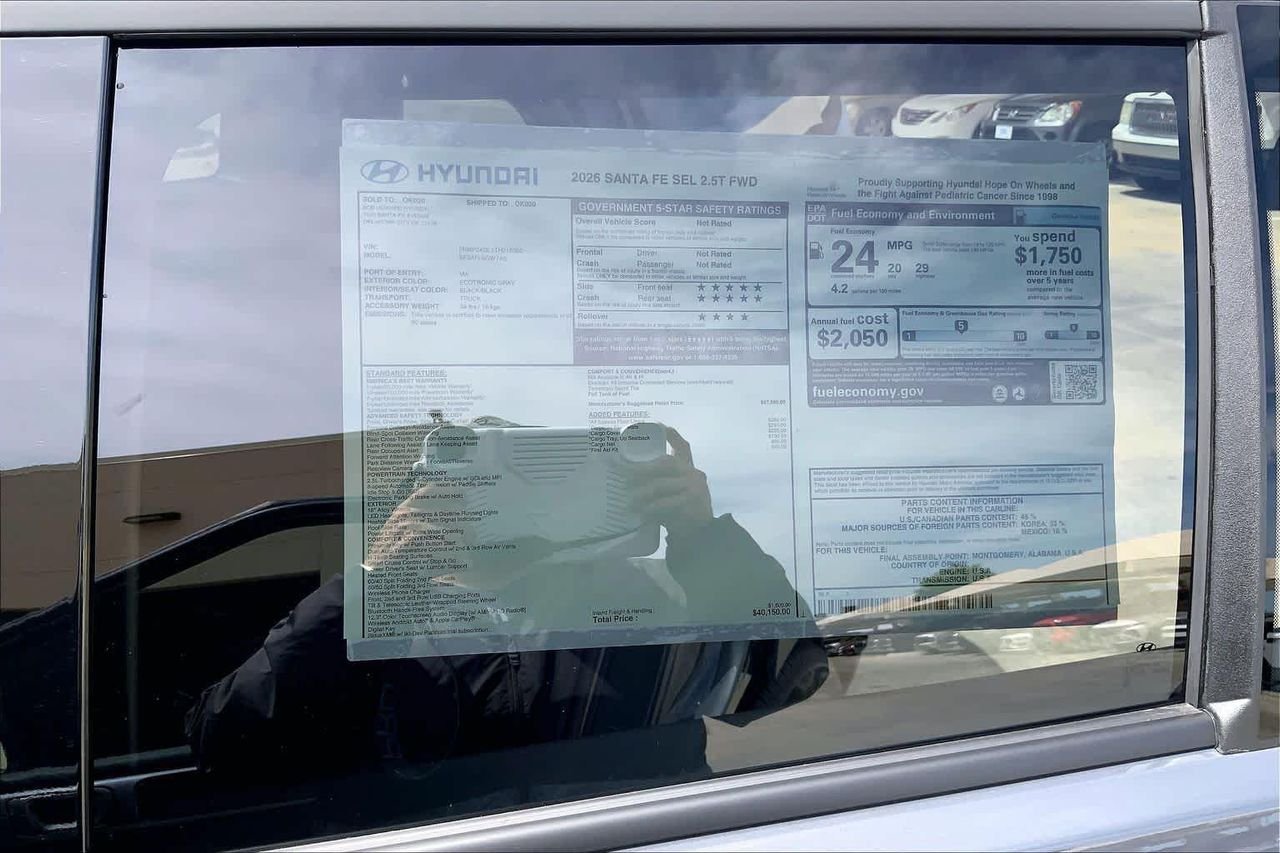 New 2026 Ecotronic Gray Hyundai SEL FWD image 18