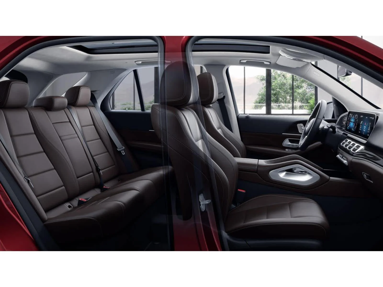 Used 2022 MANUFAKTUR Cardinal Red Metallic Mercedes-Benz GLE 350 image 4