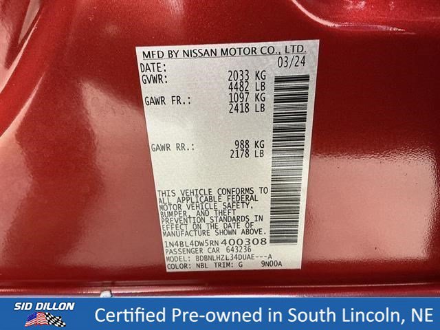 Used 2024 Scarlet Ember Nissan 2.5 SV image 15