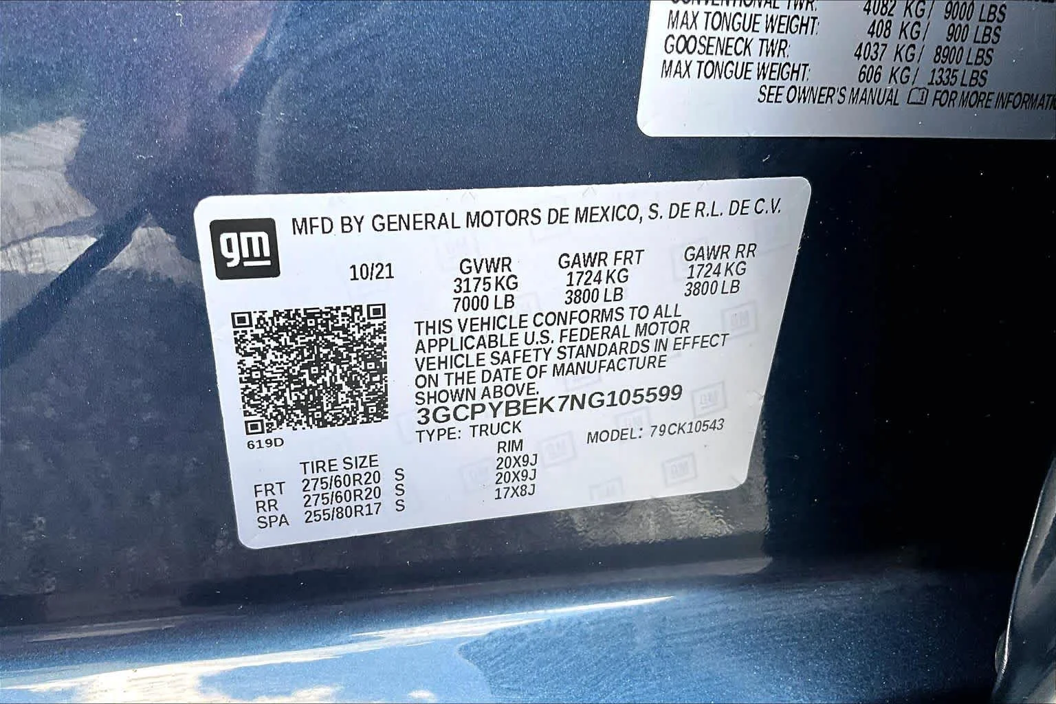Used 2022 Northsky Blue Metallic Chevrolet Custom image 36