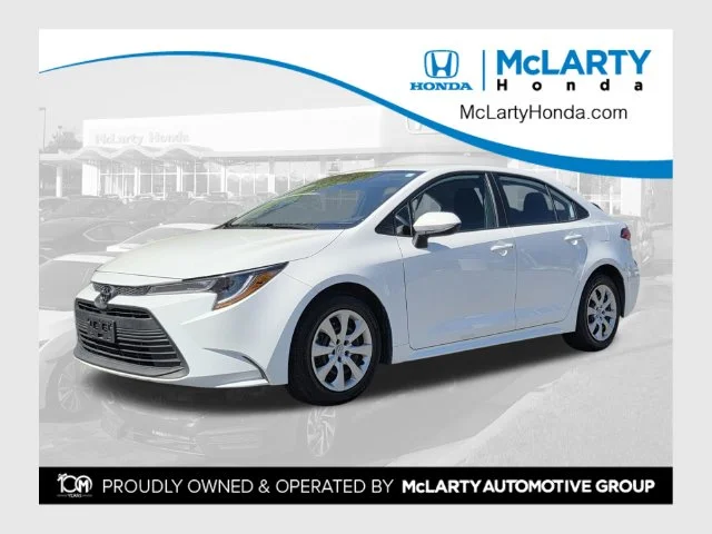 Used 2025 White Toyota LE image 1