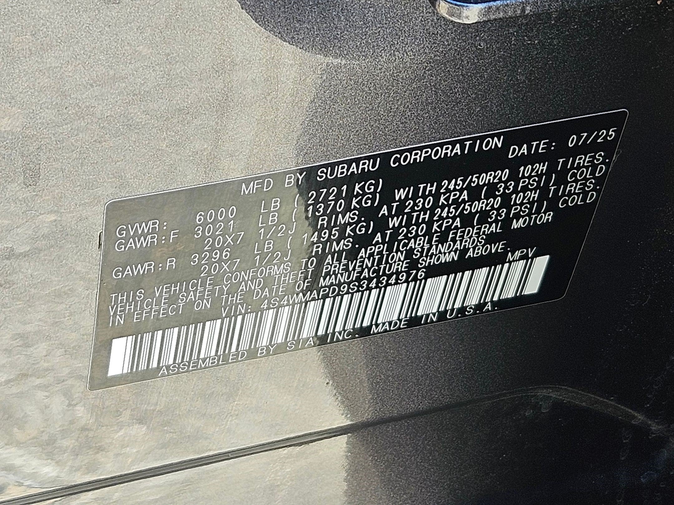 Certified Used 2025 Magnetite Gray Metallic Subaru Limited image 31