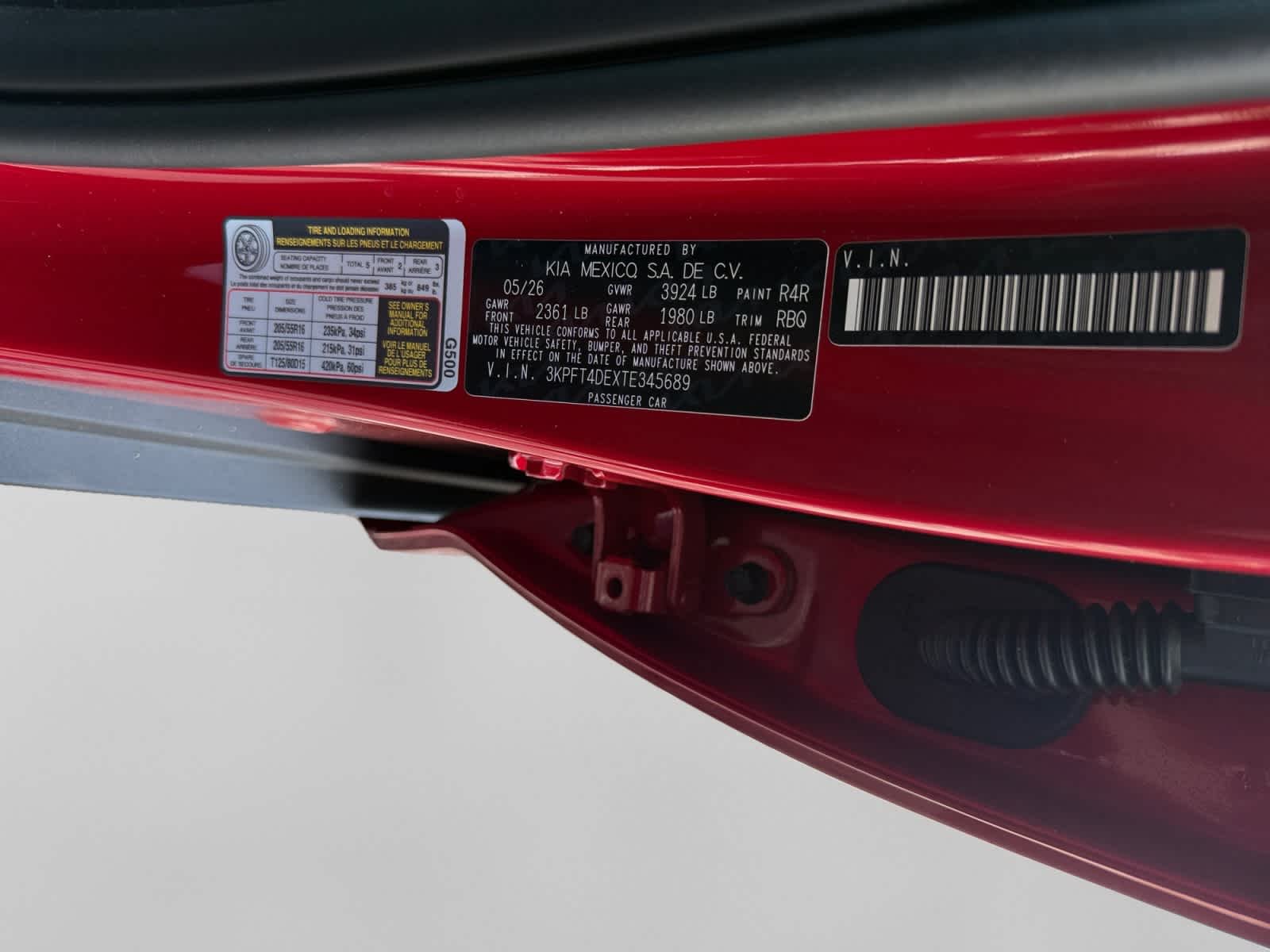 New 2026 CURRENT RED Kia LXS image 25