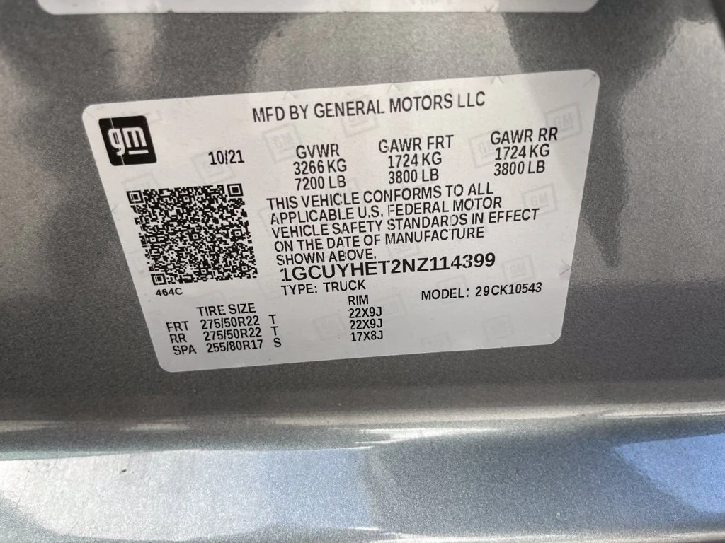 Certified Used 2022 Satin Steel Metallic Chevrolet High Country image 14
